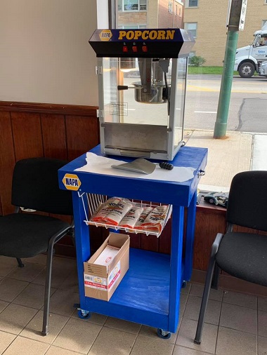 popcorn at auto repair shop in Chicago, IL